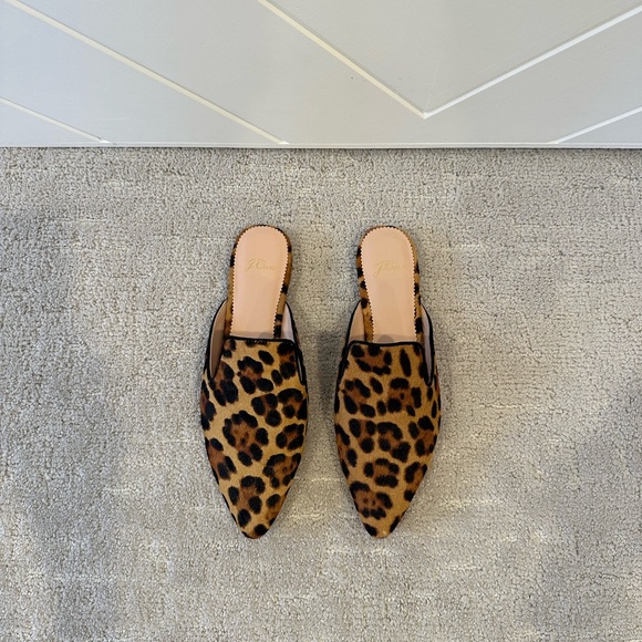 J Crew :: Cheetah Pointed Toe Slide - Picture 3 of 8